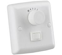 Westinghouse 78801 Ceiling Fan Wall Switch White 4 Settings with L...