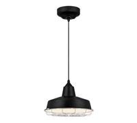 Westinghouse Academy Design 1 Light Dimmable LED Pendant Black with Chrome Cage [EEK: F]