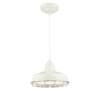 Westinghouse Academy White 1 Light Dimmable LED Pendant Light with Chrome Cage [EEK: F]