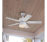 Outdoor Ceiling Fan Nevada White with Lights