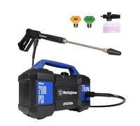 Westinghouse ePX3100v Electric Pressure Washer, 2100 Max PSI 1.76 Max GPM, Built-in Carry Handle, Detachable Foam Cannon, Pro-Style Steel Wand, 4-Nozzle Set, for Cars/Fences/Driveways/Home/Patios
