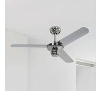 Westinghouse Industrial Ceiling Fan, Chrome, Quiet, 122 cm