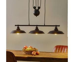 Westinghouse Iron Hill hanging light, black 3-bulb