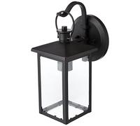 Westinghouse Lighting 61147 Maria Modern One-Light Outdoor Wall Light, Textured Black Finish, Clear Glass
