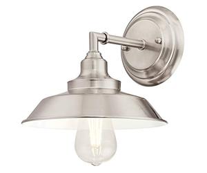 Westinghouse Lighting 63543 Iron Hill One-Light Indoor Wall Fixture, Brushed Nickel Finish