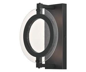 Westinghouse Lighting 63741 Maddox One-Light Dimmable LED Outdoor Wall Fixture, Matte Black Finish with Clear Seeded Glass