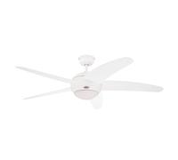 Westinghouse Lighting 7214040 Bendan One-Light 132 cm/52-Inch Five-Blade Indoor Ceiling Fan, White Finish with Opal Frosted Glass