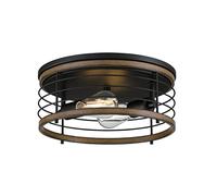 Westinghouse Lighting Indoor Lighting, Matte Black with Barnwood Highlights