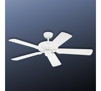Westinghouse Monarch ceiling fan, white, quiet, steel