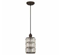 Westinghouse One-Light Pendant Sophie Oil Rubbed Bronze with Crystal Prism Glass