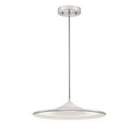 Westinghouse Pendant Light Disk Nickel 36x139cm Dimmable Hanging Light 3000K 15W