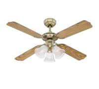 Westinghouse Princess Trio 42" Antique Brass Ceiling Fan with Light