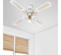 Westinghouse Princess Trio Fan, white, quiet, Ø 105 cm