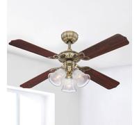 Westinghouse ‘Princess Trio’ fan with light, wood, quiet