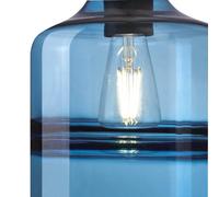 Westinghouse Soren pendant light, cylinder, sapphire