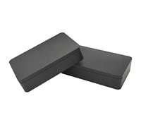 WestKaiba Pack of 2 Tin Box Metal Storage Box Large Container Box for Money Coin Candy Key, Black