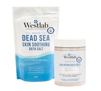 Westlab Skin Soothing Bundle - 1 x Skin Repair Bath Salts (900 g) & 1 x Dead Sea Skin Soothing Bath Salts (1 kg)