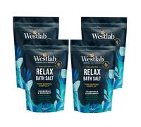 Westlab Wellbeing Relax Bath Salts 400g, Chamomile & Bergamot (4 Pack)