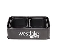 Westlake 5 Piece Rectangular Bait Storage Pack, Fishing Tackle Box, Bait Boxes, Fishing Equipment, Fishing Accessories, Black