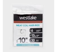 Westlake Meat Coil Hair-Rigs (Size 6), Silver One Size