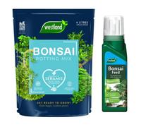 Westland Bonsai Potting Mix Compost Indoor Plant 4 Litres & Feed Concentrate
