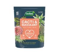 Westland Cacti & Succulent Potting Mix 4L Peat Free With Seramis Grit & Sand For Strong Growth And Healthy Plants
