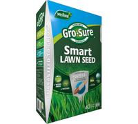 Westland Gro-Sure Smart Lawn Seed 40M² Box, Aqua Gel Coated All-Weather Grass Seed With Built-In Spreader