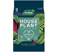 Westland Houseplant Potting Mix 10L Quad Peat Free Soil Seramis & Perlite Enriched Indoor Compost