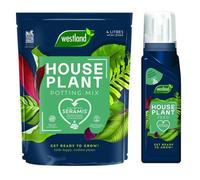 Westland Houseplant Potting Mix Compost Indoor Plant 4 Litres & Feed Concentrate