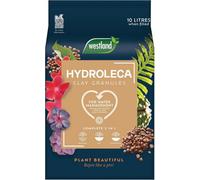 Westland Hydroleca Clay Granules 10L Lightweight Expanded Clay Pebbles For Drainage, Hydroponics & Decorative Pot Topping