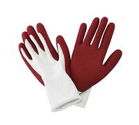Westland Kent & Stowe Natural Bamboo Gardening Gloves Red & White Ladies