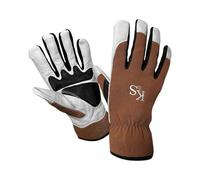 Westland Kent & Stowe Surefit Leather Gardening Gloves Small Flexible Breathable Reinforced Palm Elastic Wrist
