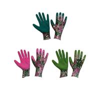 Westland Kent & Stowe Triple Pack Botanical Weeding Gloves Medium Comfortable Gardening