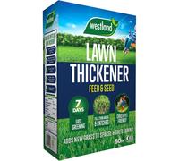 Westland Lawn Thickener Feed & Seed 80m² Box | Lawn Feed, Fertiliser & Grass Seed | Greens Lawns in 7 Days | Fills Thin Patches in 2-3 Weeks | Child & Pet Friendly