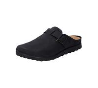 Westland Men Slippers Cadenet 07, Men´s Slippers,Width H (Wide),Removable Insole,Slip-on,House Slippers,Mules,Black (Schwarz),40 EU / 6.5 UK