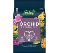 Westland Orchid Potting Mix 8L, Quad System Peat-Free Compost With Seramis Clay Granules & Charcoal