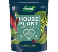Westland Peat-Free Indoor Houseplant Potting Compost 4L Seramis Enriched Moisture Guard Substrate