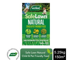Westland SafeLawn Natural Lawn Feed Child & Pet Friendly Treats, 150m²