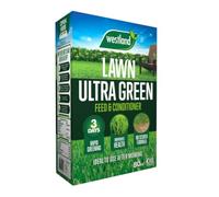 Westland Ultra Green Lawn Feed and Conditioner 80m² Rapid 3 Day Greening | Rapid 3-day lawn greening with iron and magnesium, balanced NPK 3-1-3 feed and conditioner for stronger, healthier grass