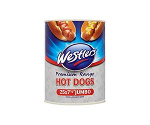 Westlers Premium Range 25 Jumbo Hot Dogs