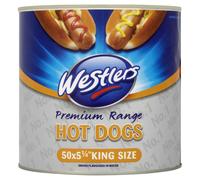 Westlers Premium Range 50 Hot Dogs King Size