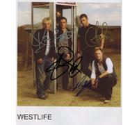 Westlife FULLY SIGNED Photo 1st Generation PRINT Ltd 150 + Certificate (8)