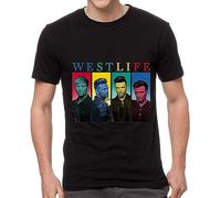 Westlife Women's Tops t-Shirts M003 Singer (Front Printed) tees(Medium)