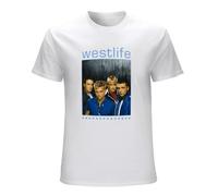 Westlife Women's Tops t-Shirts M014 Singer (Front Printed) tees Whites White S