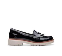 Westlynn Bella Black Patent Loafers Clarks Black 5-Standard Fit