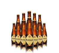 Westmalle Belgian Trappist Tripel Beer - 12 x 330ml Bottles | 9.5% ABV | Authentic Trappist Ale | Premium Belgian Strong Golden Beer Case