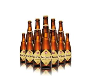 Westmalle Belgian Trappist Tripel Beer - 12 x 330ml Bottles | 9.5% ABV | Authentic Trappist Ale | Premium Belgian Strong Golden Beer Case