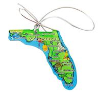 Westman Works Florida Christmas Ornament Retro State Map Acrylic Decoration Boxed Gift Made in The USA