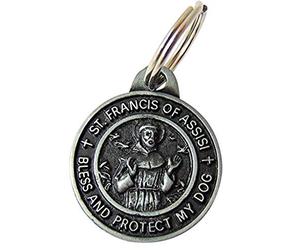 Westman Works St Francis Medal Set for Dogs Collar Pendant with Pet Prayer Gift Boxed