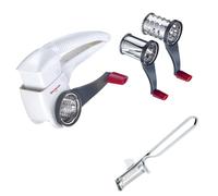 Westmark 117222E7 Drum Grater with 3 Cutting Drums and 1 Peeler Stainless Steel/Steel/ABS White/Anthracite/Silver